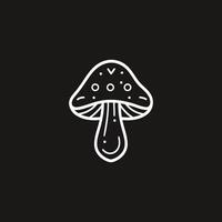 AI generated Mushroom logo icon design vector template