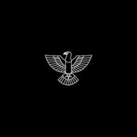 AI generated Eagle logo design icon vector template