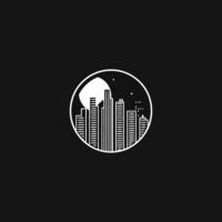 AI generated God city logo design vector icon flat illustration