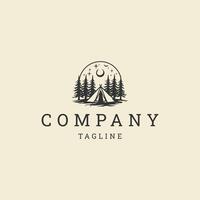 AI generated Camping logo design icon vector