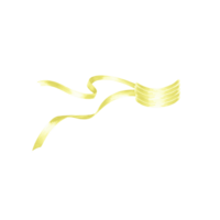 vattenfärg band i delikat gul Färg. isolerat hand dragen illustration. mall av silke banderoll för festlig dekoration, kort, omslag, textil, födelsedag och Semester bakgrund, skriva ut klistermärken. png