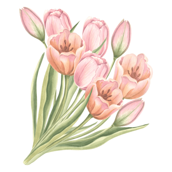 TULIPページ 13.5 in. Light Blue Indoor Artificial Tulip Flower 20-Pieces