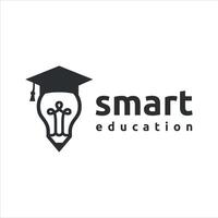 smart education logo design template vector. vector