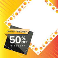 A big sale sign with a yellow and orange background. png