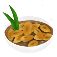 kolak pisang es plátano compota png