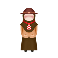 indonésien scout illustration png