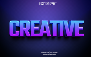 creativo testo effetto, font modificabile, tipografia, 3d testo psd