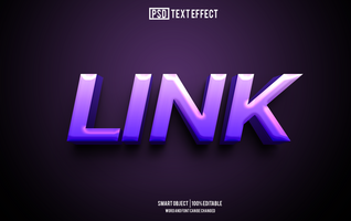 link text effect, font editable, typography, 3d text psd