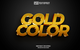 gold color text effect, font editable, typography, 3d text psd