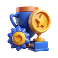 Awards icon set. cup prize award golden trophy, stars and goblets. UI Achievement Badges. png