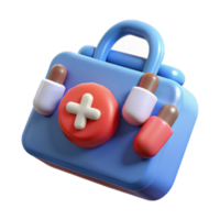 medicina icono colocar. médico instrumentos, diagnóstico y tratamiento. mínimo salud y médico relacionado objetos dibujos animados estilo diseño. png