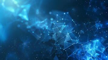 Blue Light Futuristic Digital Grid Modern Technology Background Generative AI photo