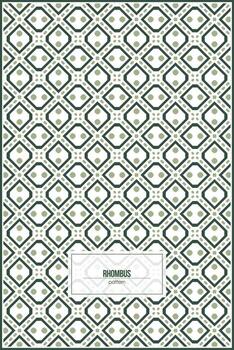 creativo rombo modelo con degradado verde color dominante vector