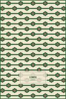 beautiful flowers pattern with dominant dark green color vector