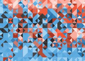 Peach Blue gradient geometric pattern.Abstract pixelation background vector