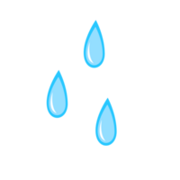 Drop Water or Rain Icon, Weather Illustration png