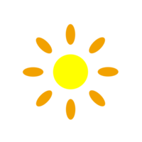 Brillo Solar elemento icono, clima ilustración png