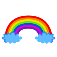 arc en ciel temps icône, temps illustration png