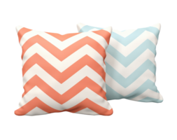 AI generated Cushions of chevron pattern png