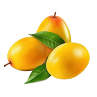 AI generated Mango Mangoes fruit isolated png