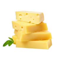 ai généré le Jaune savoureux fromage isolé png