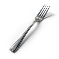 AI generated Fork isolated on transparent background png