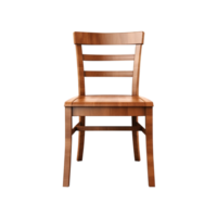 AI generated Wooden chair isolated on transparent background png