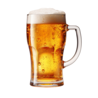 AI generated Beer glass isolated on transparent background png