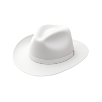 AI generated White hat isolated on transparent background png