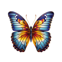 ai generiert schön Schmetterling isoliert auf transparent Hintergrund png