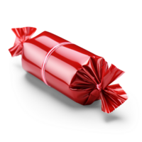 AI generated Candy in a red wrapper isolated on transparent background png