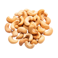 AI generated Cashew nuts isolated on transparent background png