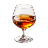 AI generated A glass of whiskey isolated on transparent background png