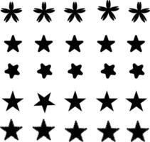 conjunto de estrellas vector