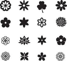 Set of Vectorized Flowers vector