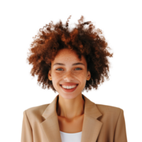 AI generated Image of Multi Racial Woman in Business Casual Outfit, Isolated on Transparent Background png