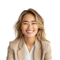 AI generated Image of Multi Racial Woman in Business Casual Outfit, Isolated on Transparent Background png