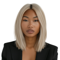 AI generated Image of Multi Racial Woman in Business Casual Outfit, Isolated on Transparent Background png