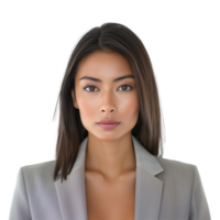 AI generated Image of Multi Racial Woman in Business Casual Outfit, Isolated on Transparent Background png