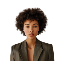 AI generated Image of Multi Racial Woman in Business Casual Outfit, Isolated on Transparent Background png