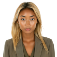 AI generated Image of Multi Racial Woman in Business Casual Outfit, Isolated on Transparent Background png