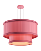 ai generado moderno rosado techo lámpara en transparente antecedentes png