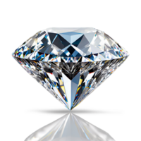 AI generated A large clear shiny diamond png