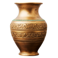 AI generated ai generative Vintage Ornamental Vase, Isolated on a Transparent Background png