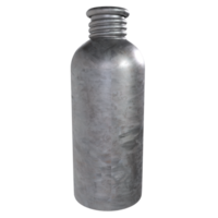 une métal bouteille sur une transparent Contexte png