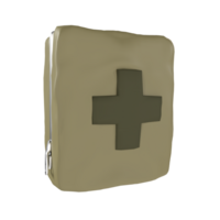 ein medizinisch zuerst Hilfe Kit auf ein transparent Hintergrund png