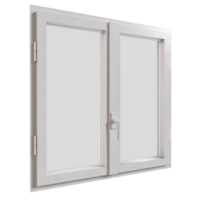 a white window with a glass door on a transparent background png