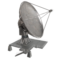 satellit antenn isolerat på transparent png