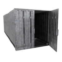 ein groß Container auf ein transparent Hintergrund png