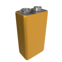 un amarillo batería en un transparente antecedentes png